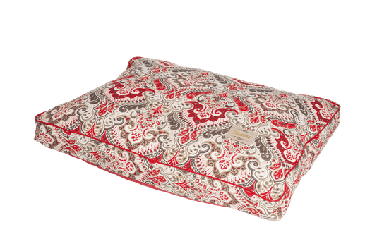 Almofada Para Cachorro e Gato Modelo Arezzo - Com Ziper - Vermelha
