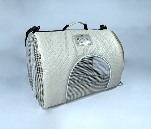 Bolsa de Transporte para Cachorro e Gato - Modelo Bag Dog Napoli - Bege